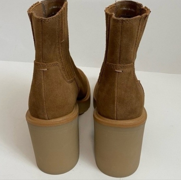 Dolce Vita Caster H2O Boots Suede Leather Chunky Brown Size 8 - Picture 6 of 6